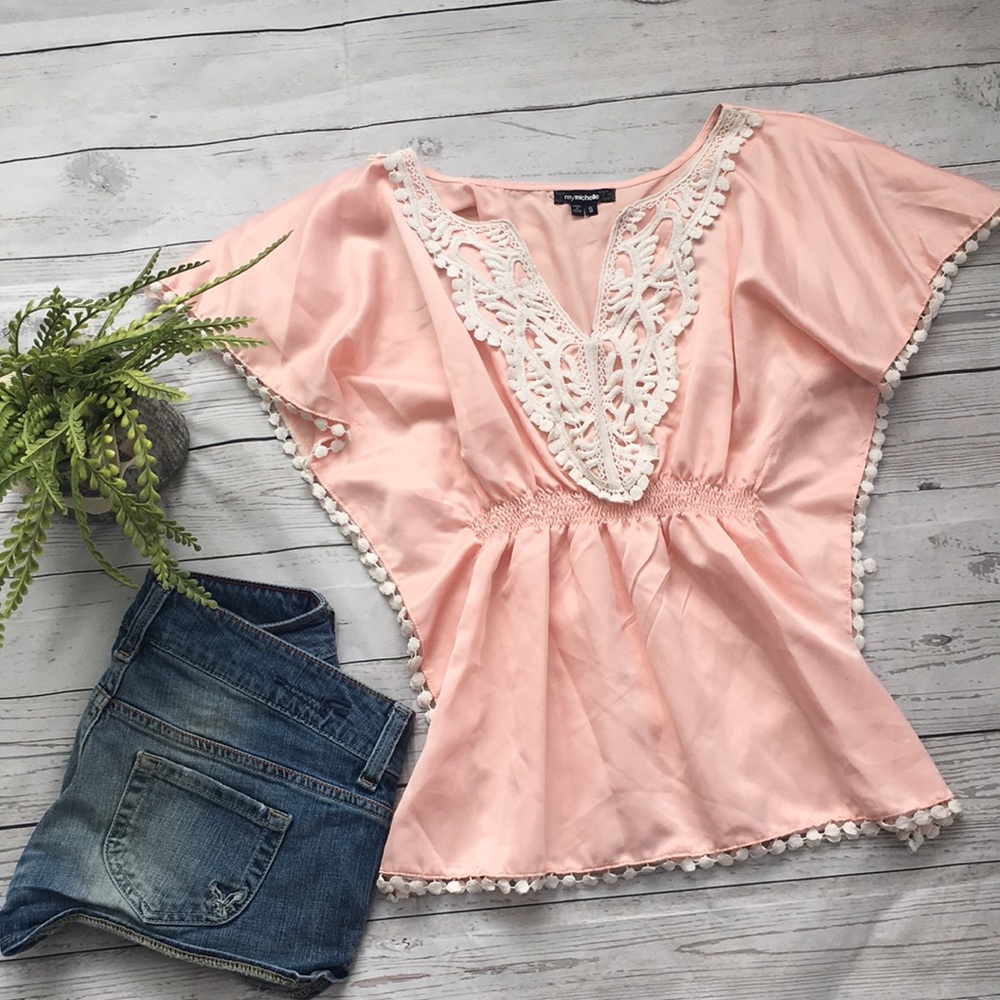 Super cute satin like top